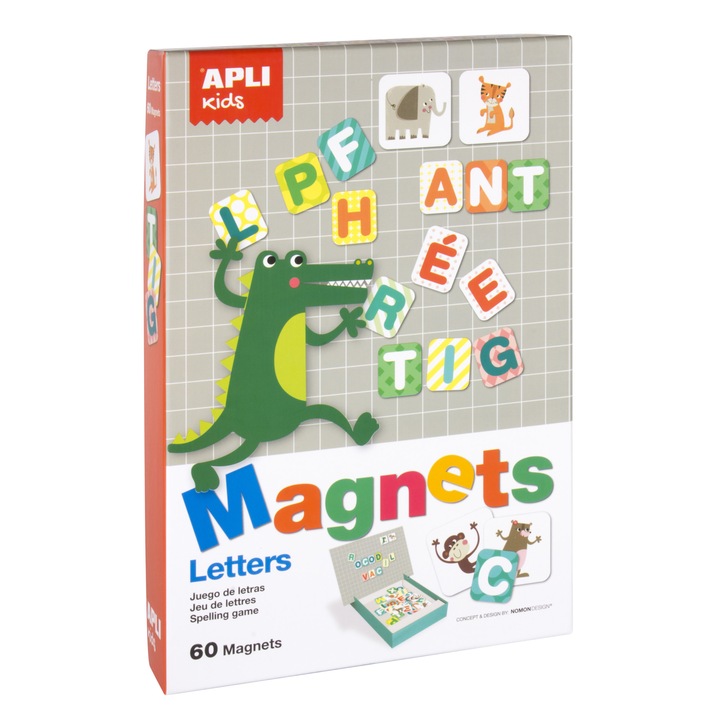 APLI Kids Mágneses játék - Betűk felismerése, 60 darab