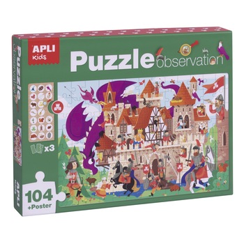 Puzzle APLI - Observation castle, 104 piese Puzzle APLI - Observation castle, 104 piese