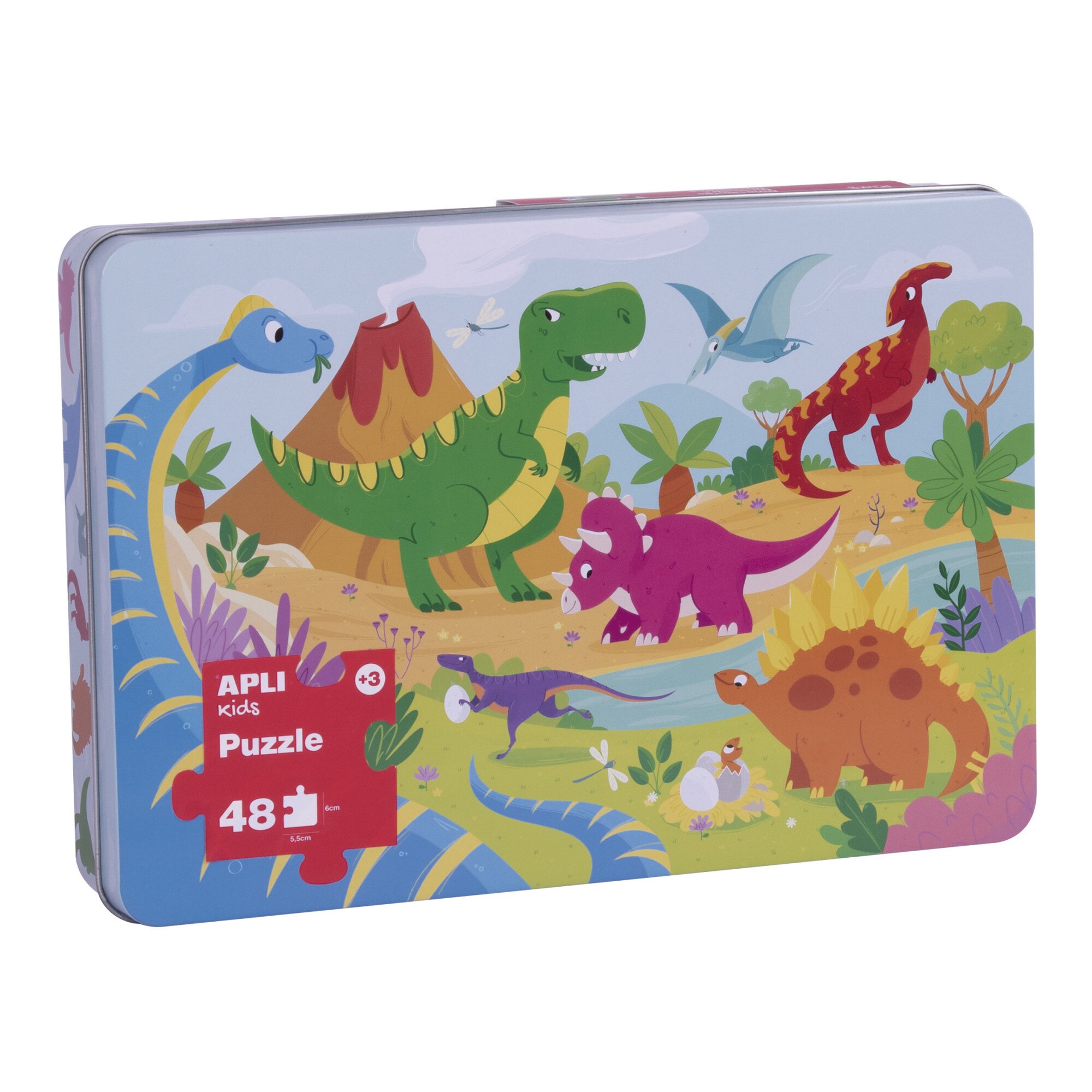 Puzzle APLI XL - Dinosaurs, 48 piese