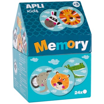 Puzzle APLI - Safari memory house, 24 piese Puzzle APLI - Safari memory house, 24 piese