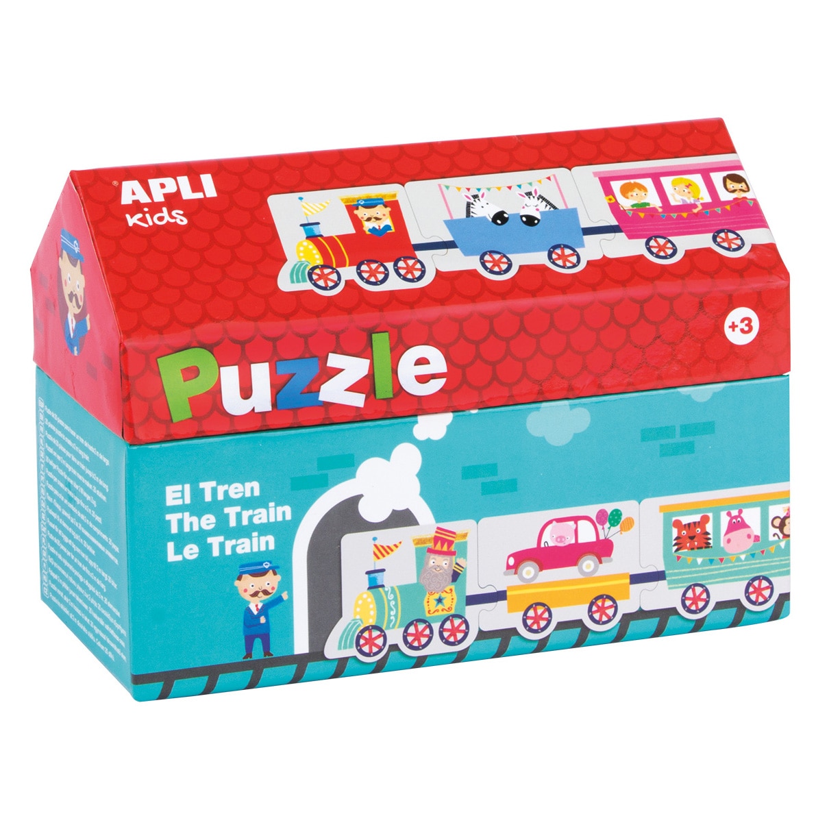 Puzzle APLI - Little house train, 20 piese
