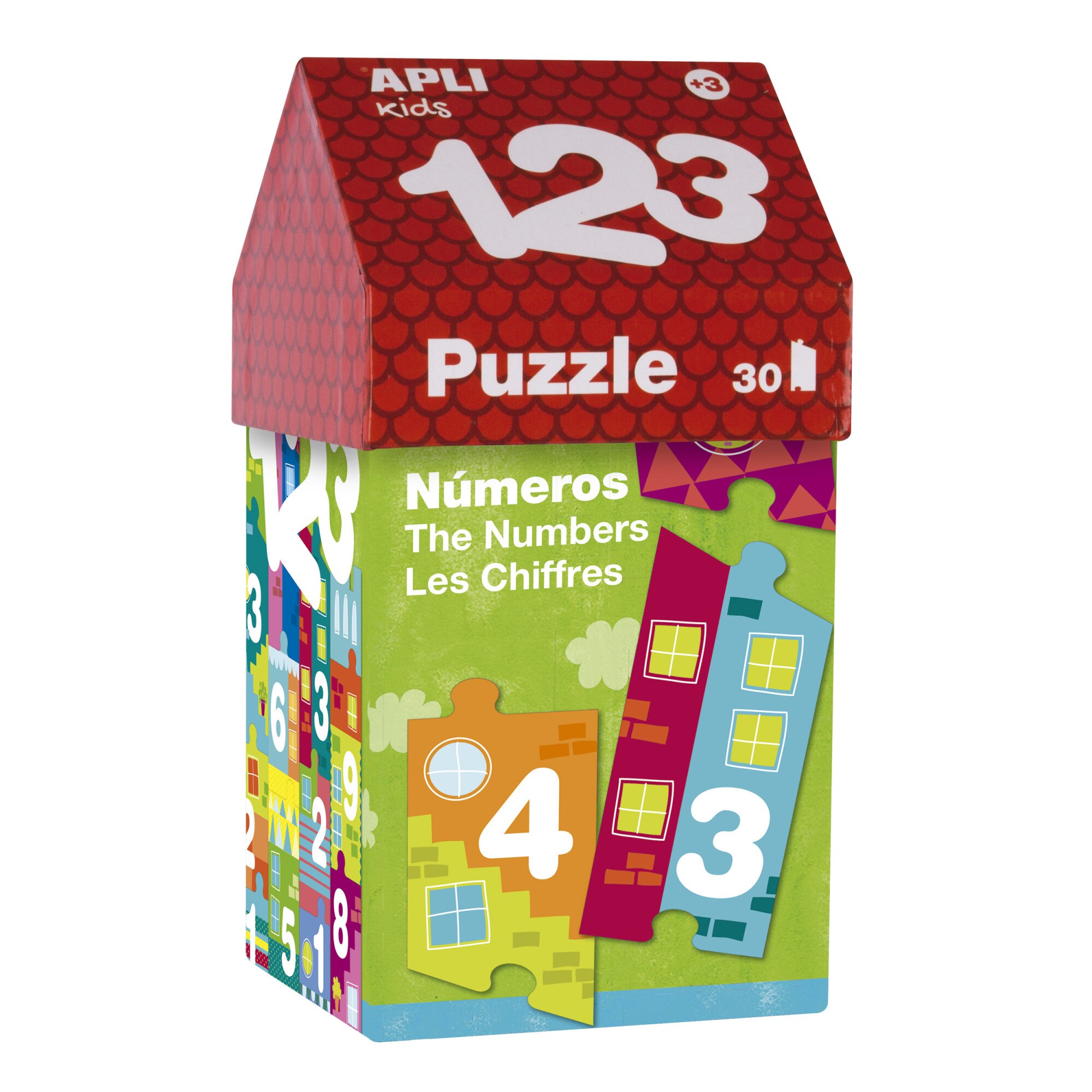 Puzzle APLI - Little house 1,2,3, 30 piese