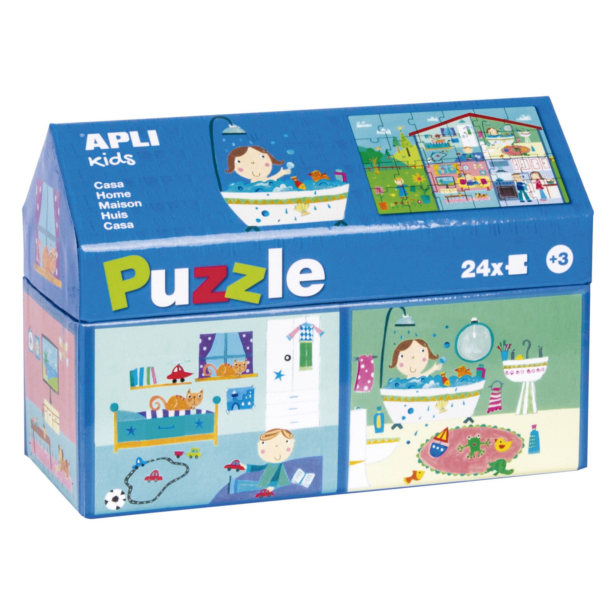 Puzzle APLI - Little house, 24 piese