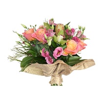 buchet delicat ebuchet cu ambalaj vintage 19 fire galbenrozverde imagen 2_0_
0