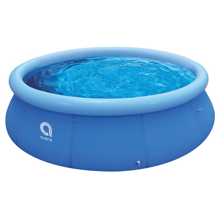 Детски басейн с надуваем пръстен, Tроен слой PVC, 366х76см, капацитет 5377 Л