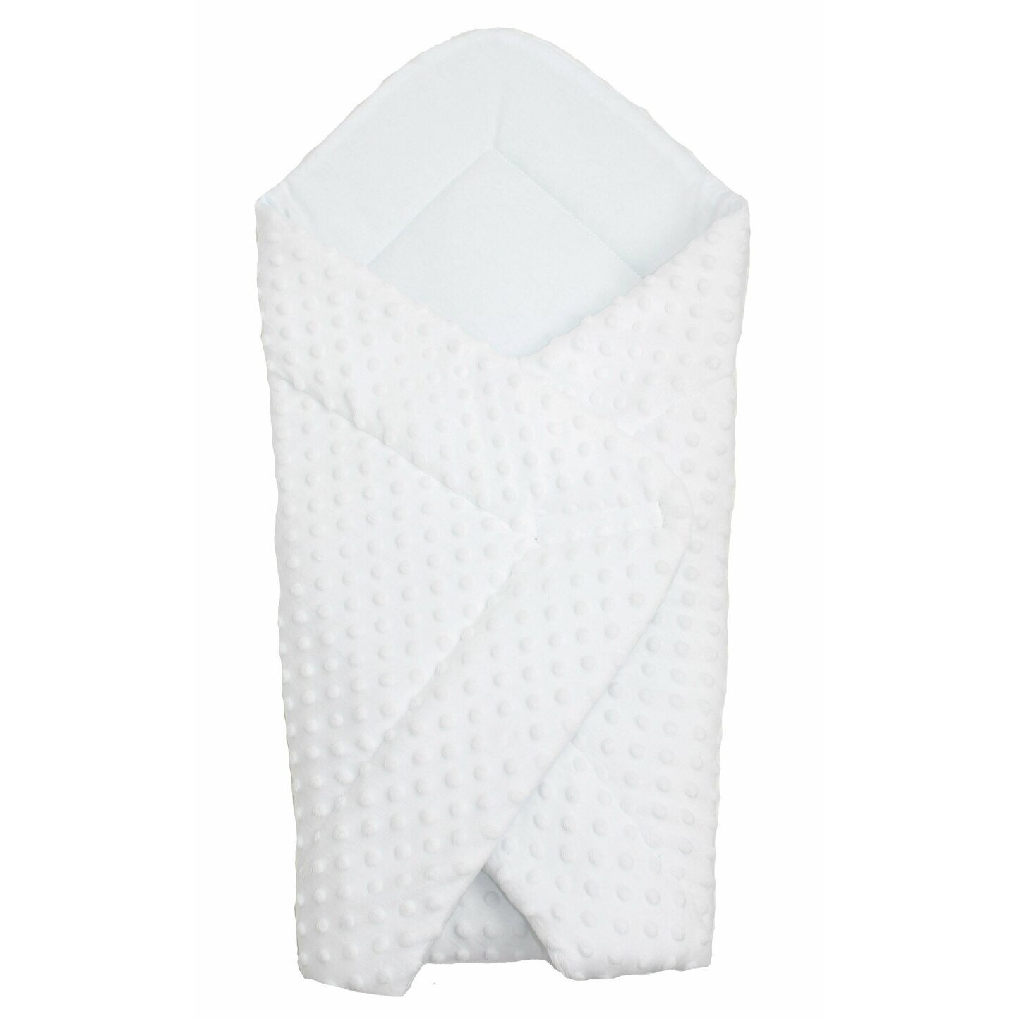 Port bebe multifunctional, minky, alb