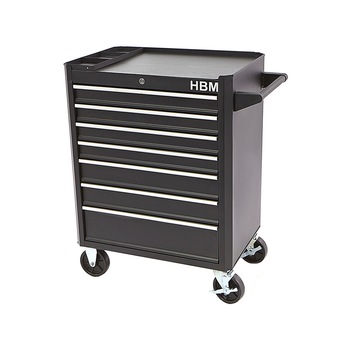 Dulap metalic pentru scule, HBM, 7 sertare, negru Dulap metalic pentru scule, HBM, 7 sertare, negru