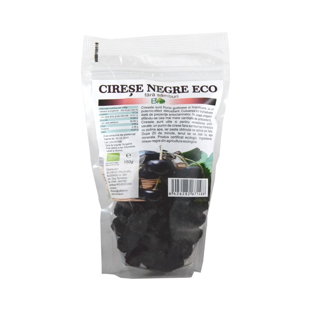 Cirese negre uscate BIO 150 g