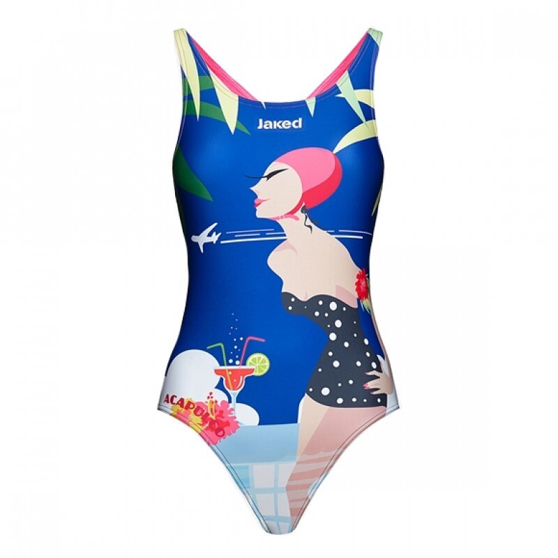 Costum inot Jaked femei ACAPULCO, albastru, S INTL