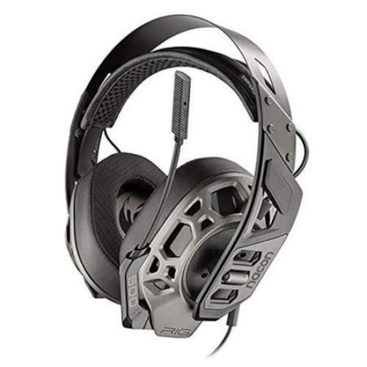 Plantronics Rig 500 PRO gamer fejhallgató, mikrofonnal, fekete / szürke
