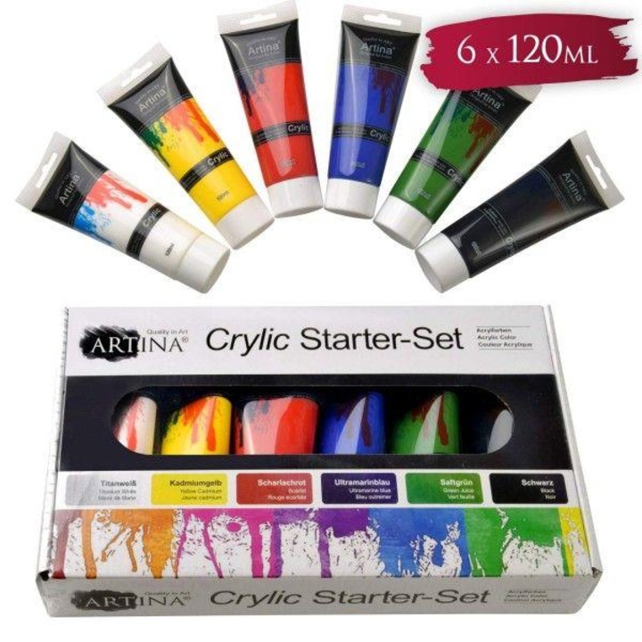 Artina Crylic akrilkészlet 6 X 120 ML
