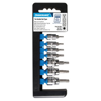 Set 7 biti torx , T10 - T40, 1/4 , 3/8, Silverline Set 7 biti torx , T10 - T40, 1/4 , 3/8, Silverline