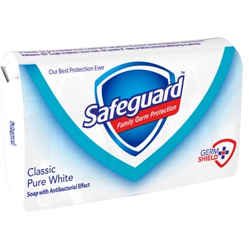Sapun solid antibacterian Safeguard Classic Pure White, 90 g