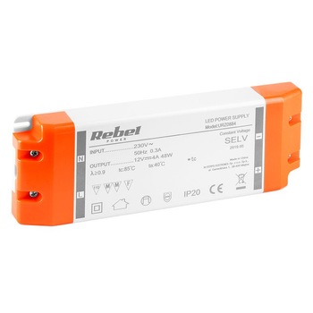 Sursa alimentare banda led 12V 4A Rebel Sursa alimentare banda led 12V 4A Rebel
