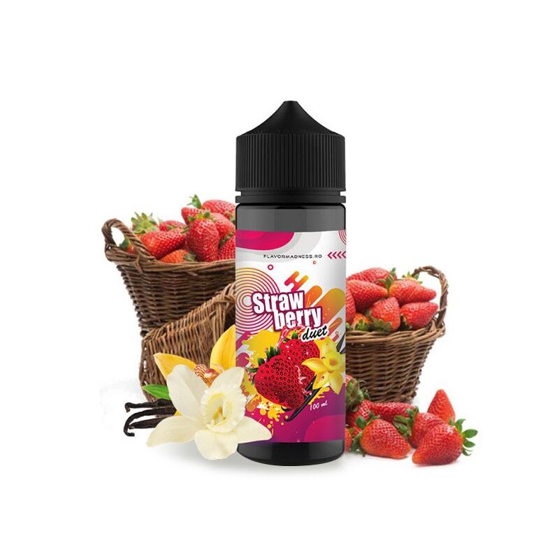 Lichid Flavor Madness - Strawberry Duet ,100ml ,0mg/ml