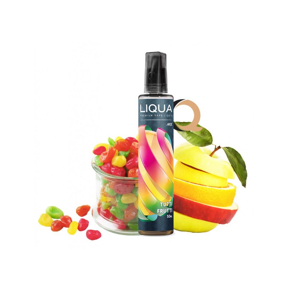 Lichid Tigara Electronica Liqua Shortfill - Tutti Frutti ,50ml ,0mg/ml