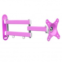 suport universal de perete pentru monitor  tv 25-76 cm 10-30 inch cu vesa 75x75mm  100x100 mm roz imagen 15_0_
0
