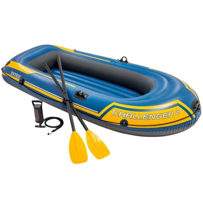 Barca Gonflabila INTEX Challenger 2, Vasle Si Pompa Incluse, 236 X 114 X 41 Cm