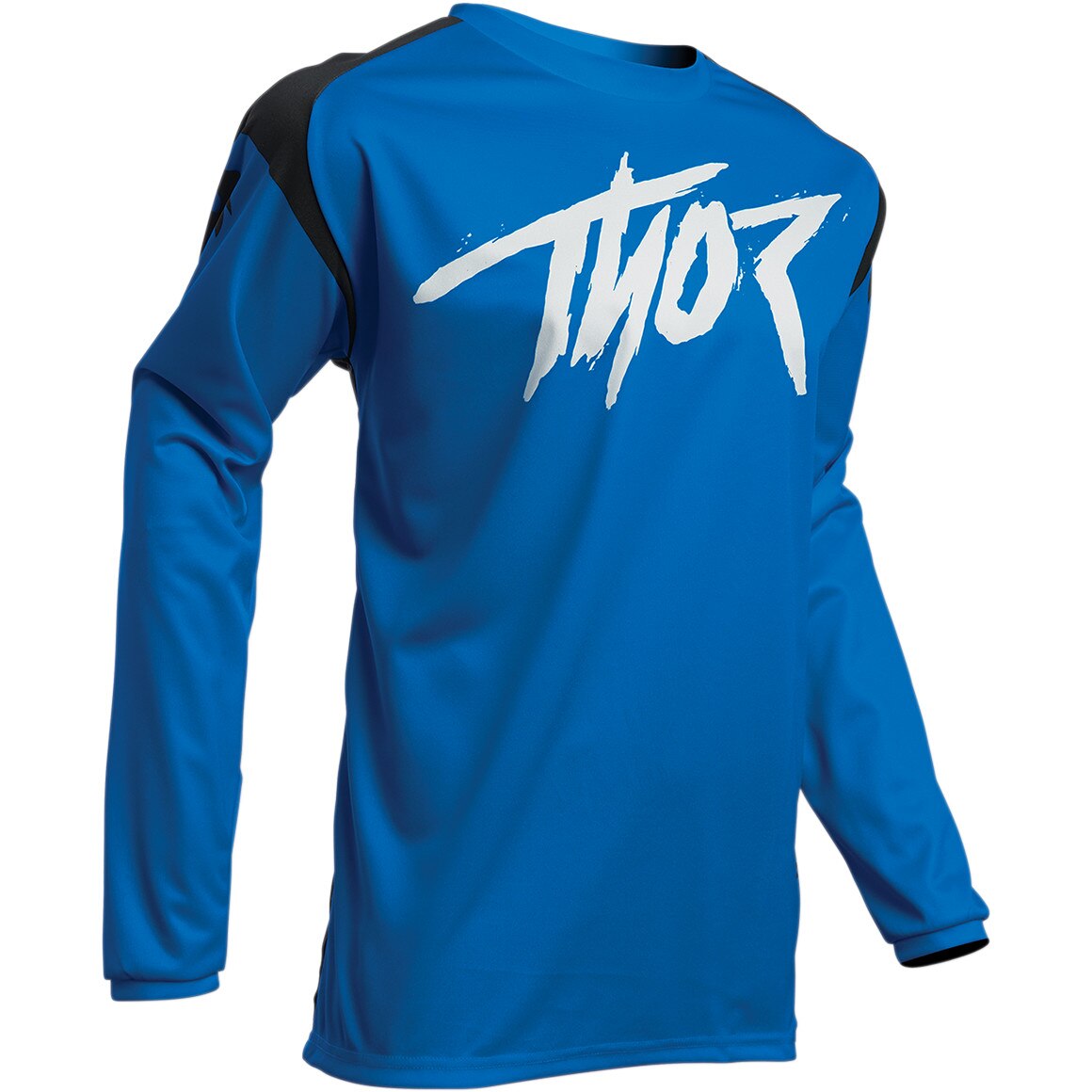 Tricou cu maneca lunga motocross Thor Sector Link albastru/negru 2XL