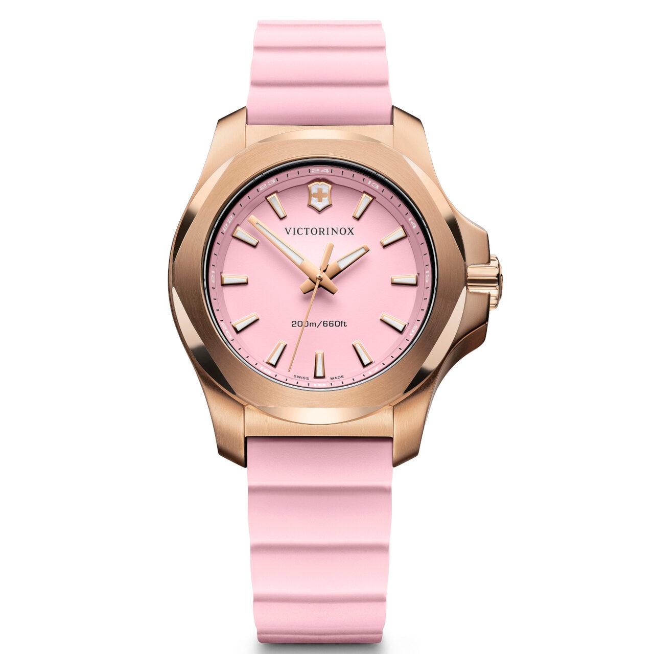 Ceas de dama Victorinox 241807 I.N.O.X. V, 37mm, 20ATM, Auriu