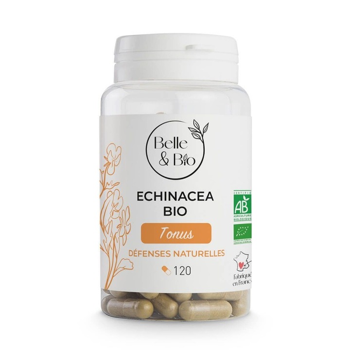 Echinacea Bio 120 Capsule, creste imunitatea natural, benefica pe timp de iarna, ajuta organismul impotriva racelii