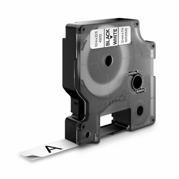 Set 5 x banda laminata Dymo D1 DY45013 12mm, Negru/Alb Set 5 x banda laminata Dymo D1 DY45013 12mm, Negru/Alb