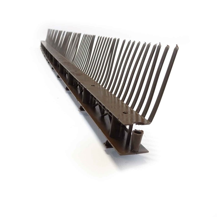 Grila protectie si ventilare streasina cu pieptan, maro 8017