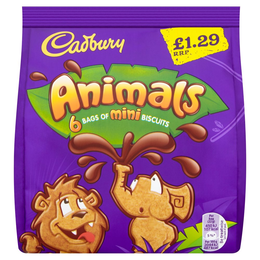 Бисквити Cadbury Animals Mini Biscuits,139g eMAG.bg