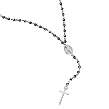 Colier Sector SZQ22, Negru, Argintiu Colier Sector SZQ22, Negru, Argintiu