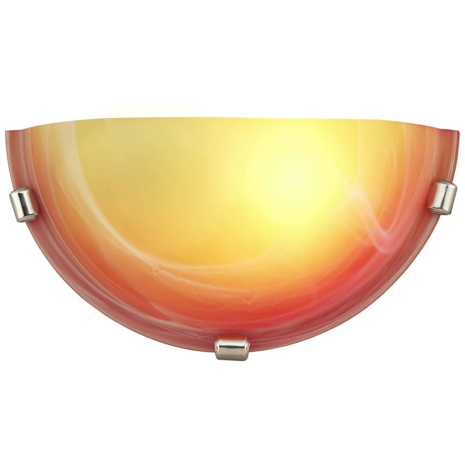 Aplica Brilliant Mauritius 90105/07, E27, max 60W, metal si sticla, portocaliu