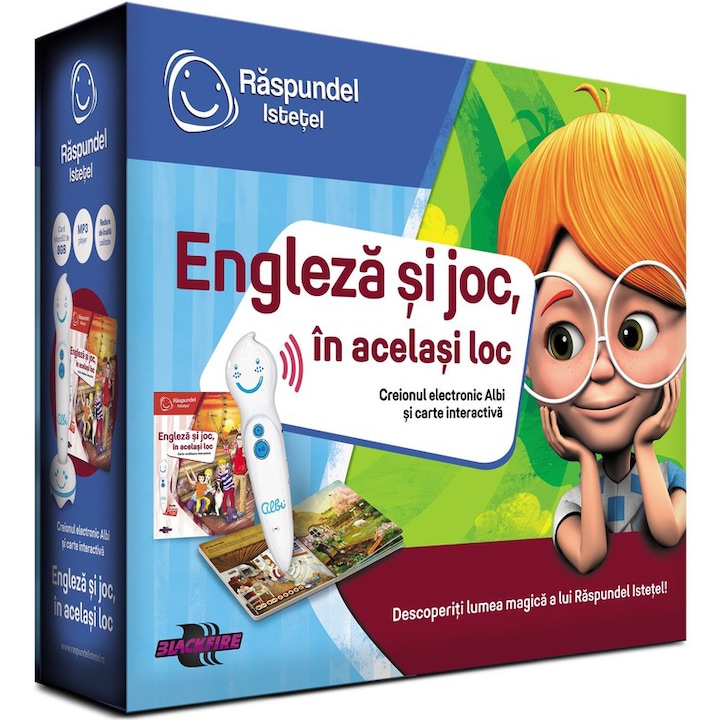 Raspundel Istetel intelligens válaszkészlet – Könyv és ceruza, angol és játék, román nyelvű