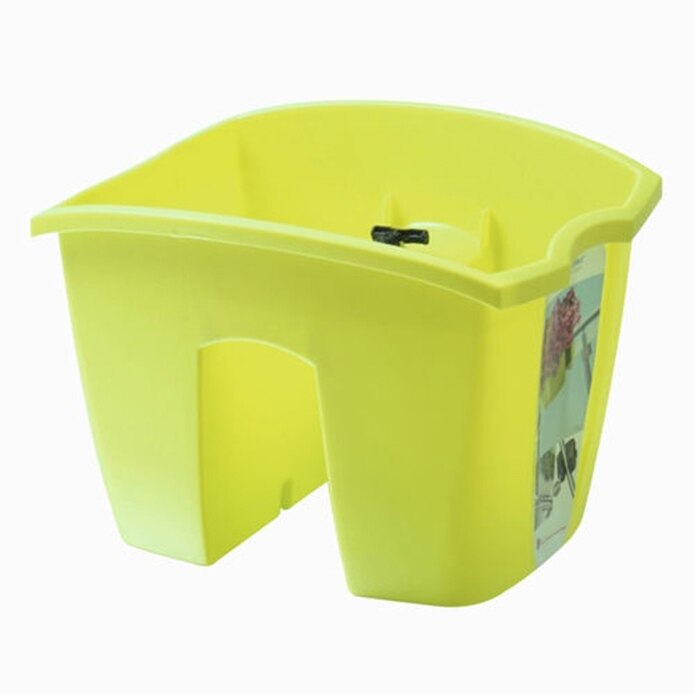 Ghiveci ProsperPlast, Crown, 24.2x27.8x20.1 cm, 7 l, verde lime