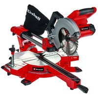 debitor pe acumulator cu sistem de glisare einhell power x-change te-sm 36210 li - kit disc 210x30 mm d 40 taiere la 90x90 - 310x65 mm  2 incarcatoare rapide  2 acumulatori de 40ah imagen 1_0_
0