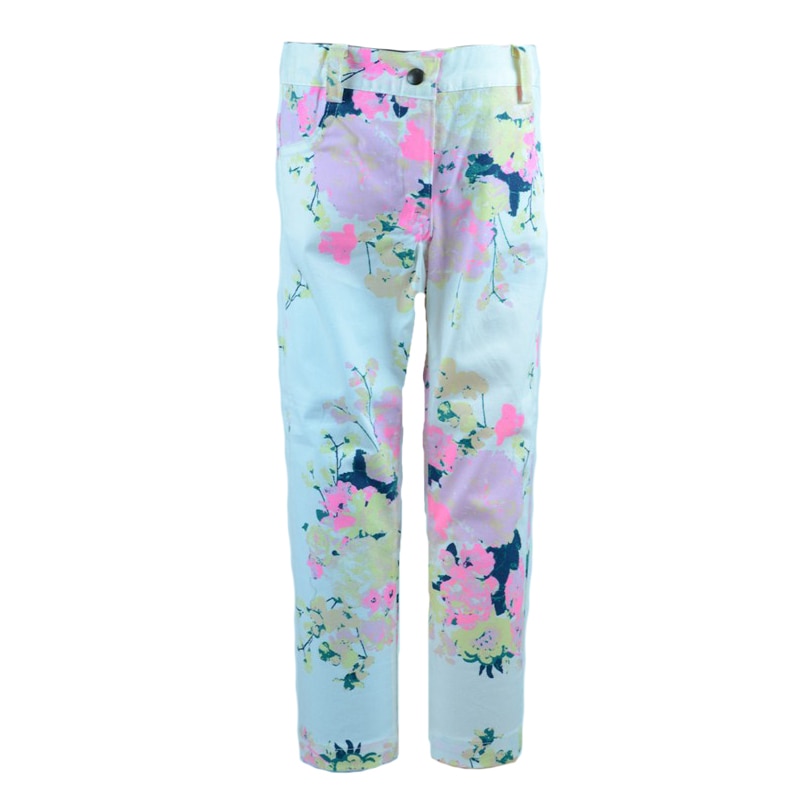 Pantaloni casual, fete, Baby Rose, imprimeu floral, Multicolor