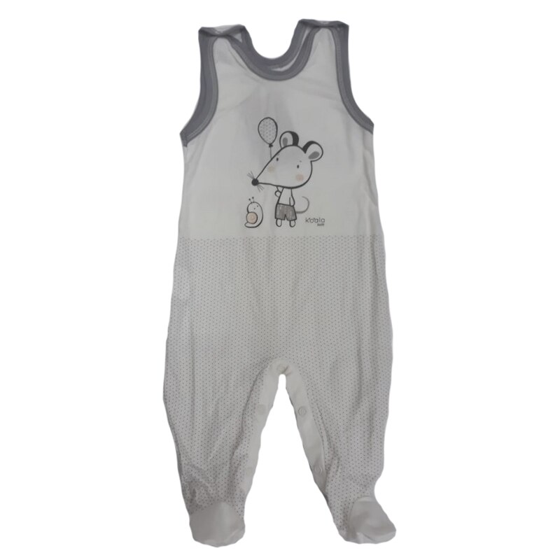 Salopeta pentru baieti Koala Myska Bambus 05-748C, Crem, 62 cm
