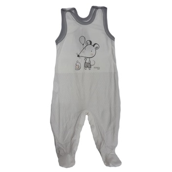 Salopeta pentru baieti Koala Myska Bambus 05-748C, Crem, 62 cm Salopeta pentru baieti Koala Myska Bambus 05-748C, Crem, 62 cm