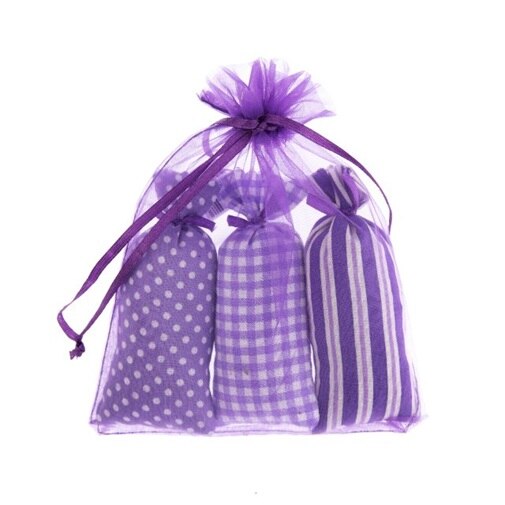 Set 3 saculeti textil, levantica, 10x3.5 cm