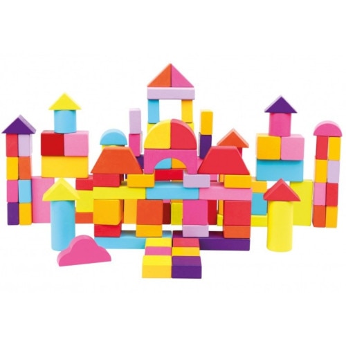 Set Bino Constructii Forme Geometrice 100 Piese