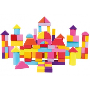 Set Bino Constructii Forme Geometrice 100 Piese Set Bino Constructii Forme Geometrice 100 Piese