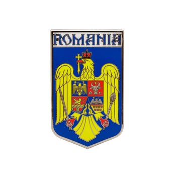 Magnet de frigider, Magnetella, Stema Romaniei, metal, multicolor Magnet de frigider, Magnetella, Stema Romaniei, metal, multicolor