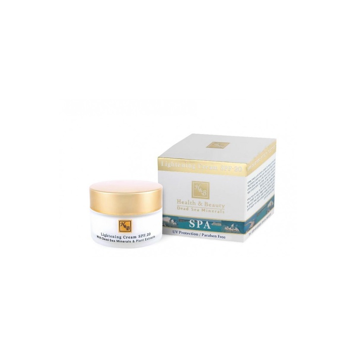 Избелващ Крем Spf-20 50Ml Health and Beauty Dead Sea Minerals 702869