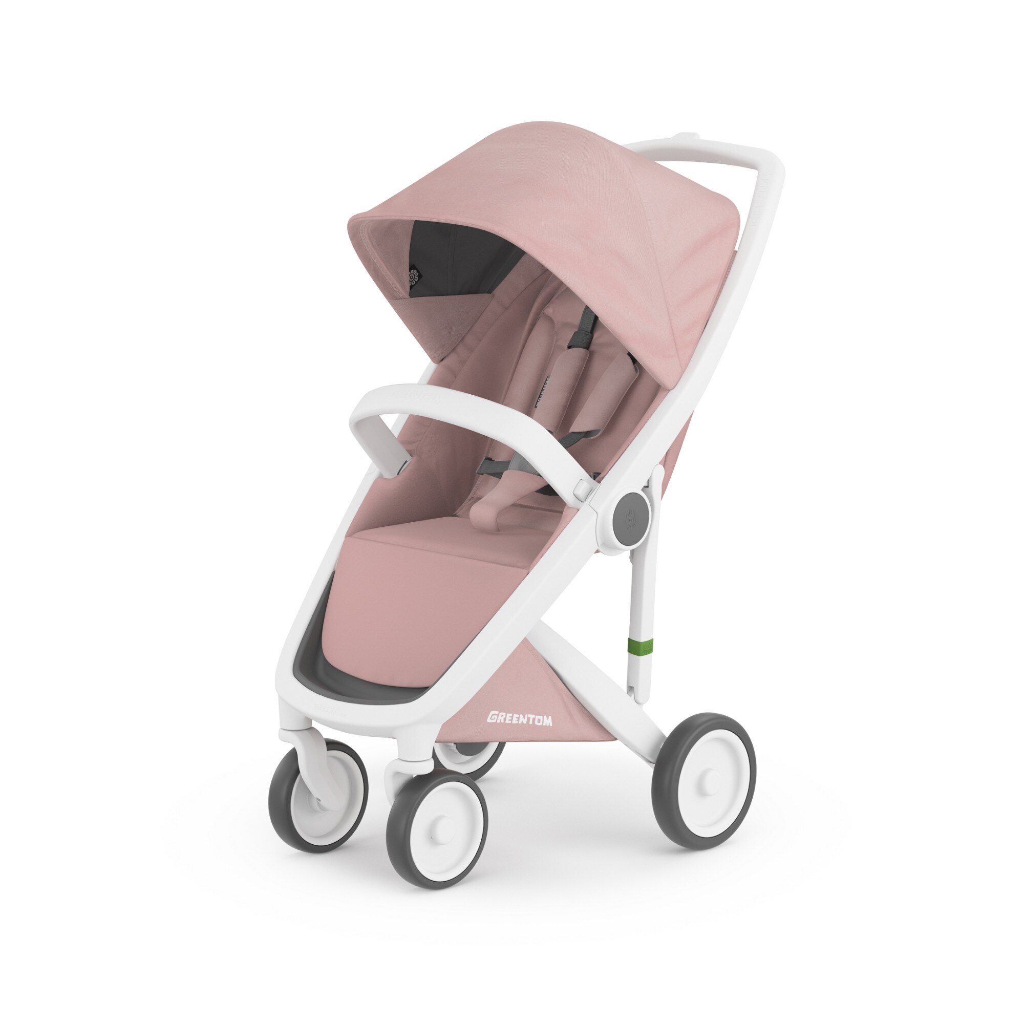 Carucior Greentom Classic Upp, 100% Ecologic, White Blosssom