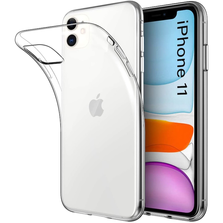 Силиконов кейс Apple за iPhone 11, Прозрачен