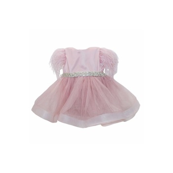 Rochita Princess pentru fete, 2 piese, Roz pudrat, dae6673 Rochita Princess pentru fete, 2 piese, Roz pudrat, dae6673