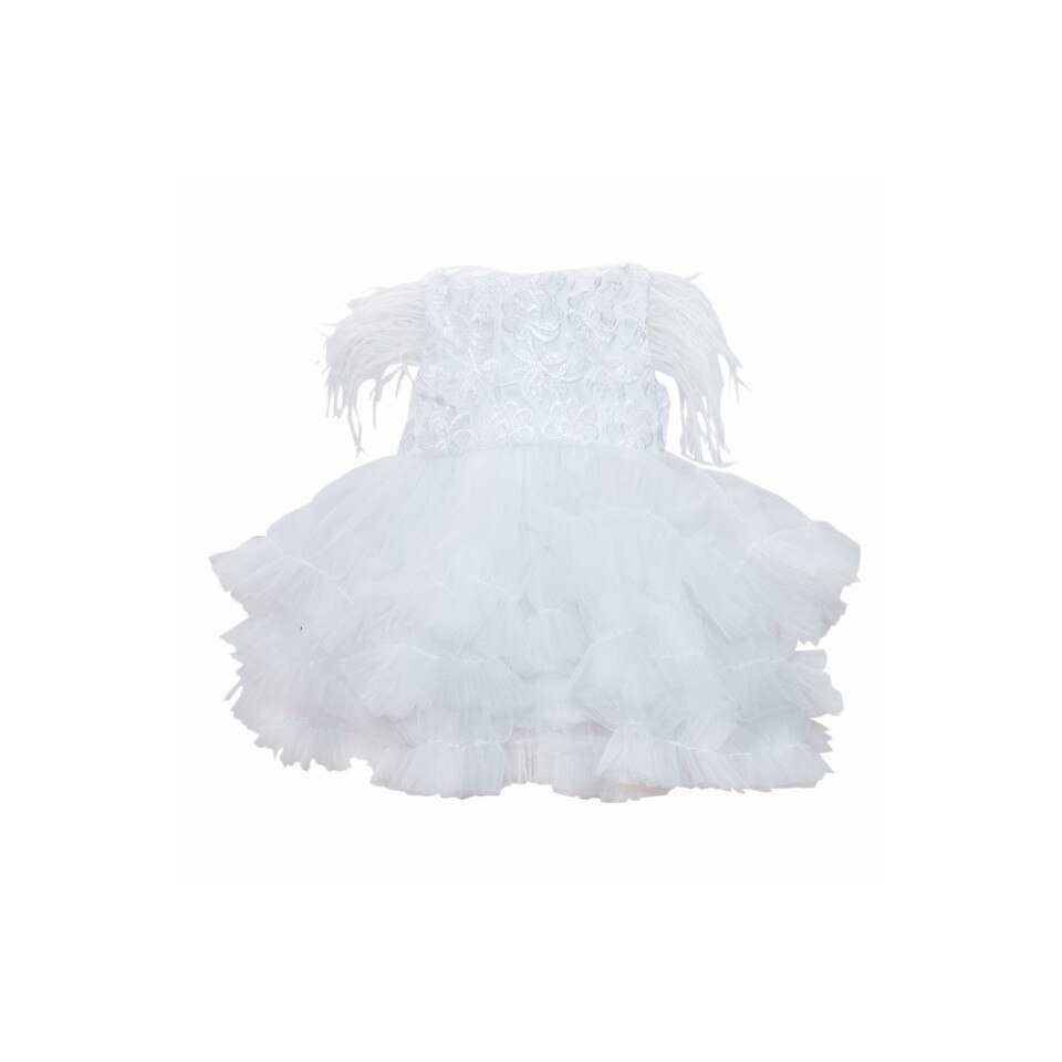 Rochita Princess pentru fete, 2 piese, Alb, dae6676