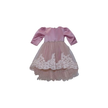 Rochita pentru fete, 3 piese, Roz pudrat, dae6682 Rochita pentru fete, 3 piese, Roz pudrat, dae6682
