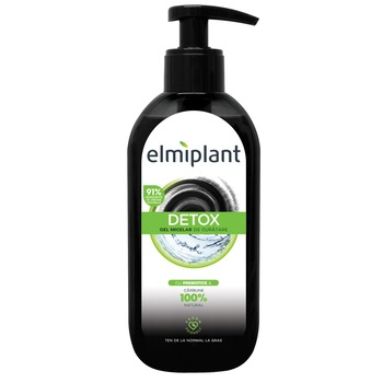 Gel micelar de curatare Elmiplant cu carbune pentru ten normal/gras, 200 ml Gel micelar de curatare Elmiplant cu carbune pentru ten normal/gras, 200 ml
