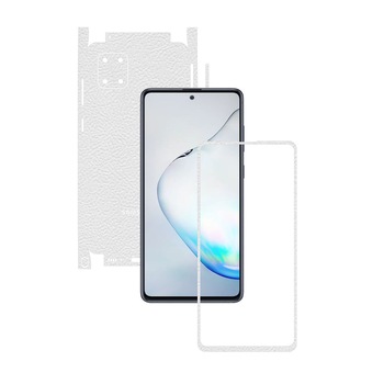 Folie Protectie Carbon Skinz pentru Samsung Galaxy Note10 Lite - Piele Alba 360 Cut, Skin Adeziv Full Body Cover pentru Rama Ecran, Carcasa Spate si Laterale Folie Protectie Carbon Skinz pentru Samsung Galaxy Note10 Lite - Piele Alba 360 Cut, Skin Adeziv Full Body Cover pentru Rama Ecran, Carcasa Spate si Laterale