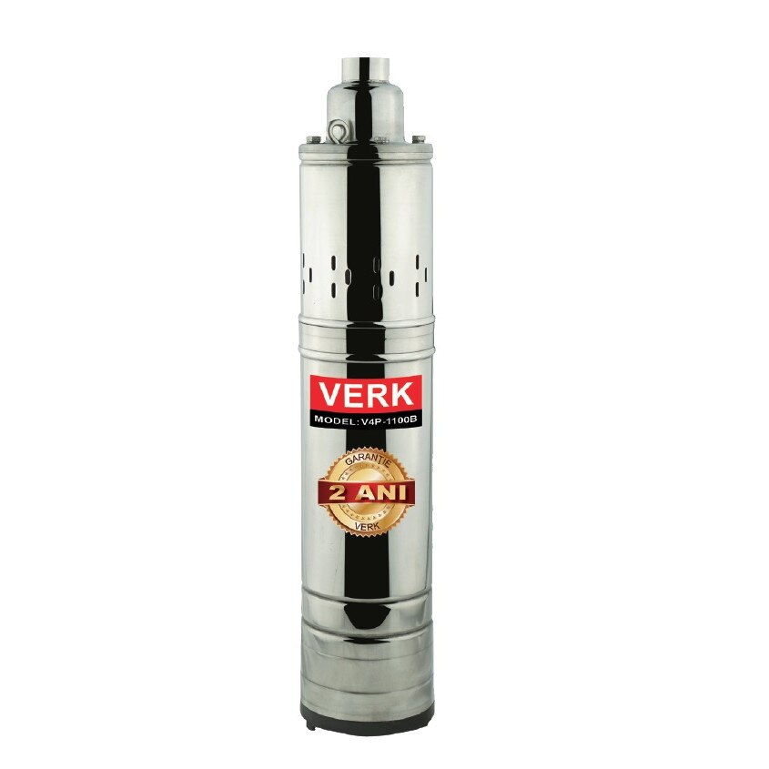 Pompa submersibila de adancime VERK V4P-1100B, 1100W, 2700l/h