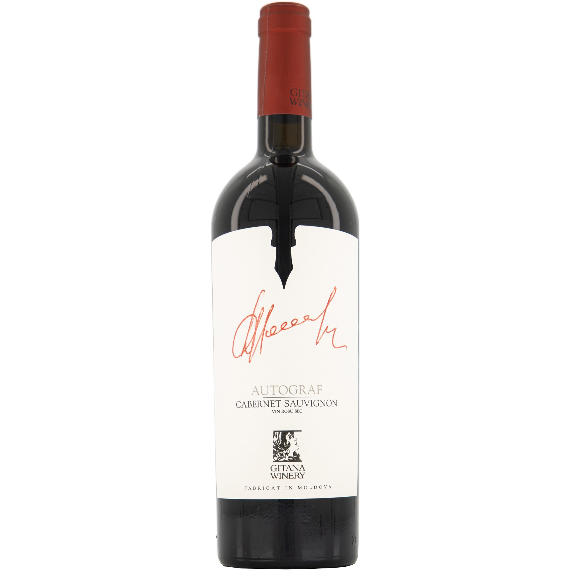 Vin Rosu Gitana Autograf Cabernet Sauvignon, Sec, 0.75l